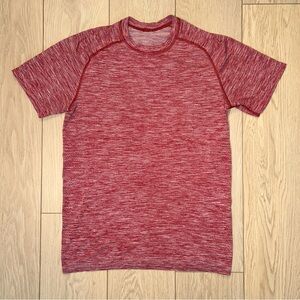 Lululemon Athletic Running Training T-Shirt Red Men’s Size Medium
